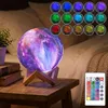 3D Galaxy Mond Lampe 15cm mit 16 Farben – Dimmbare LED Produktbild-Vorschau 1