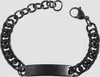 Akzent Panzerketten-Armband aus Edelstahl in Schwarz mit IP Produktbild-Vorschau 1