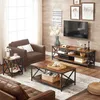 A living room scene featuring a couch table, armchair, and TV stand. Produktbild-Vorschau