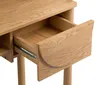 BELIANI Schreibtisch Hellbraun MDF 140 x 50 cm mit Produktbild-Vorschau 8