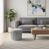 Relaxdays Sametová stolička, stolička s úložným prostorem, Náhled obrázku produktu 2