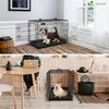 VOUNOT® Hundekäfig Klappbar, Hundebox Auto mit Abdeckung & Produktbild-Vorschau 3
