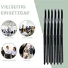 H.J WeDoo Lot de 12 chaises pliantes noires Cadre Voir les images du produit 4