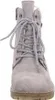 A front view of a gray lace-up boot against a white background. Anteprima dell’immagine prodotto