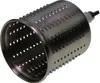A close-up studio shot of a metal grater attachment with many small holes. Produktbild-Vorschau