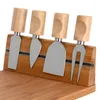 EXCELLENT HOUSEWARE Käsebrett Bambusbrett + 4 Käsemesser Produktbild-Vorschau 29
