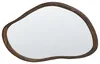 BELIANI LED Wandspiegel Dunkelbraun Glas Asymmetrisch 60x93 Produktbild-Vorschau 1