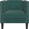 Chesterfield-Sessel Dunkelgrün Samt Produktbild-Vorschau 4