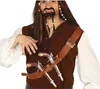 Guirca Brustgurt Mit Zwei Piratenpistolen Braun  Braun One Produktbild-Vorschau 1