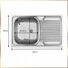 Szafka Kuchenna 80 cm Sonoma ze Zlewem + Bateria Ścienna Podgląd zdjęcia produktu 12