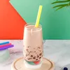 100 Stück Jumbo-Smoothie-Strohhalme aus Kunststoff, bunter Produktbild-Vorschau 6