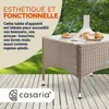 CASARIA® Tavolino da Giardino Esterno in Polyrattan Anteprima dell’immagine prodotto 4