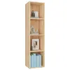 vidaXL Bücherregal/TV-Schrank Sonoma-Eiche 36x30x143 cm Produktbild-Vorschau 4