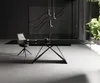 DELIFE Esstisch Edge 200-300x100 Reliefglas Rauchschwarz Produktbild-Vorschau 2