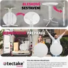 tectake® vysoký stůl Eren kulatý s krytem stolu plastové Náhled obrázku produktu 8