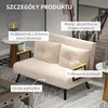 Sofa rozkładana HOMCOM 4 w 1, 2-osobowa sofa z funkcją Podgląd zdjęcia produktu 6