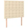 vidaXL Boxspringbett mit Matratze Creme 90x200 cm Stoff -  Produktbild-Vorschau 7