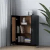 vidaXL Bücherschrank Schwarz 82,5x30,5x115 cm Holzwerkstoff Produktbild-Vorschau 7