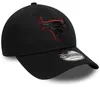 New Era NBA 9FORTY Cap Team Outline Chicago Bulls black Produktbild-Vorschau 9