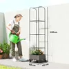 Outsunny Hochbeet mit Rankgitter mobiler Blumenkasten mit Produktbild-Vorschau 3