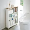 Étagère de toilette sur roulettes Métal et bois Slim Voir les images du produit 18