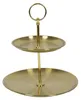 Etagere - Gold - Metall - D14 x 20 cm - Serviertablett Produktbild-Vorschau 6