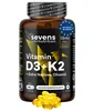 Vitamin D3 K2 Kapseln 4000 IE mit MK7 180 Kapseln – Sevens Produktbild-Vorschau 1