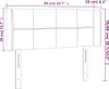 vidaXL Kopfteil mit Ohren Dunkelgrau 83x16x78/88 cm Stoff - Produktbild-Vorschau 10