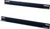 Two black metal rack rails are shown against a white background. Produktbild-Vorschau