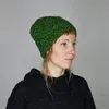 Wollmütze - grün-braun - warme Strickmütze Produktbild-Vorschau 3