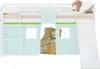Homestyle4u Hochbett 90x200 Kinder Weiß Rutsche Set mit Produktbild-Vorschau 14
