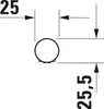Duravit Stabbrause Minusflow, rund, Chrom Hochglanz, Produktbild-Vorschau 5