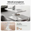 CASARIA® Couchtisch Weiß Holz Stauraum Ablage Kratzfest Produktbild-Vorschau 3