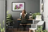 Bild 70x50 MDF-Rahmen Wandkunst Tulpen Blumen Pflanze Produktbild-Vorschau 3