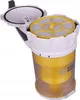 A vacuum cleaner dustbin with its lid open, showing the filter inside. Produktbild-Vorschau