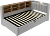 Łóżko tapicerowane Sweiko sofa rozkładana 90x200 cm, Z Podgląd zdjęcia produktu 10