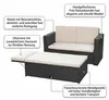Mucola Mobili da giardino Polyrattan Lounge Chair Sofa Anteprima dell’immagine prodotto 6