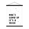 MuchoWow® Textilposter Zitate - Werd nicht erwachsen, es Produktbild-Vorschau 1