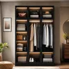 Kleiderschrank mit Glastüren und Beleuchtung, Produktbild-Vorschau 8