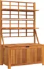 vidaXL Cassapanca con graticcio 99x50x160 cm in legno Anteprima dell’immagine prodotto 1