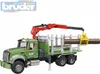 Bruder MACK Holztransport LKW mit Ladekran, 1Stück Produktbild-Vorschau 24