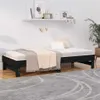 vidaXL Rozkládací postel černá 2x(80x200) cm Masivní Náhled obrázku produktu 3