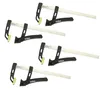 4x Einhandzwinge 80kg Spannkraft 25cm Spannbereich Produktbild-Vorschau 1