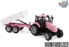 Kids Globe rosa Traktor mit Trailer Die Cast mit Licht und Náhled obrázku produktu 12