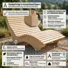 Holzliege Wellenliege Waldsofa Relaxliege Gartenliege Produktbild-Vorschau 2