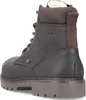 A close-up, rear-facing view of a brown leather boot. Produktbild-Vorschau