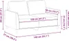 vidaXL 2-Sitzer-Sofa Schwarz 120 cm Kunstleder Produktbild-Vorschau 6