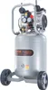 A silver air compressor with wheels and a handle, shown against a white background. Produktbild-Vorschau