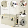 A diagram highlighting the features of a cooler box. Náhľad obrázku produktu