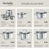 Batterie de casseroles BOLOGNE II 9 pièces compatible Voir les images du produit 6